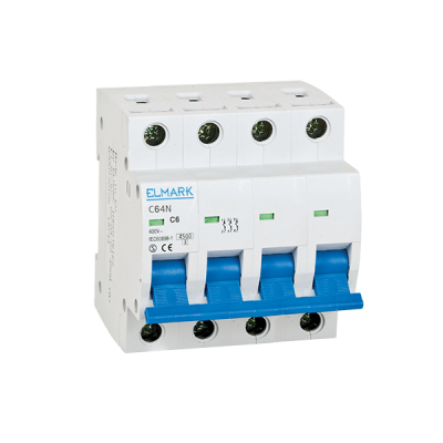 MCB C64N 6A 4P 6kA CURVE C MCB C64N 6A 4P 6kA CURVE C