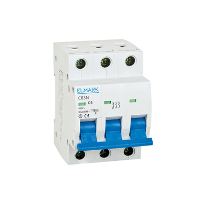 MCB C63N 10A 3P 6kA CURVE B