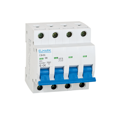 MCB C64N 10A 4P 6kA CURVE B
