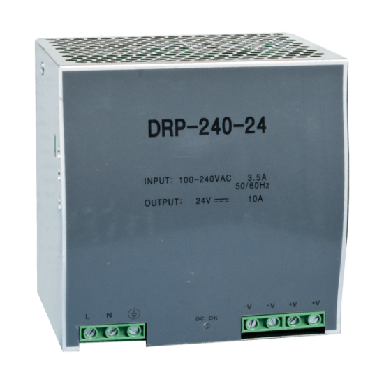 POWER SUPPLY DRP- 240- 24 24V- OUTPUT VOLTAGE