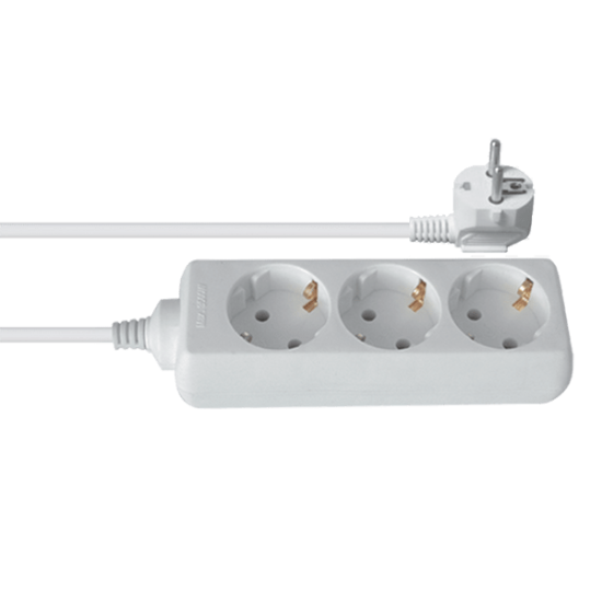 MULTIPLUG 3 HOLES H05VV- F 3G1.0mm2 1.5m