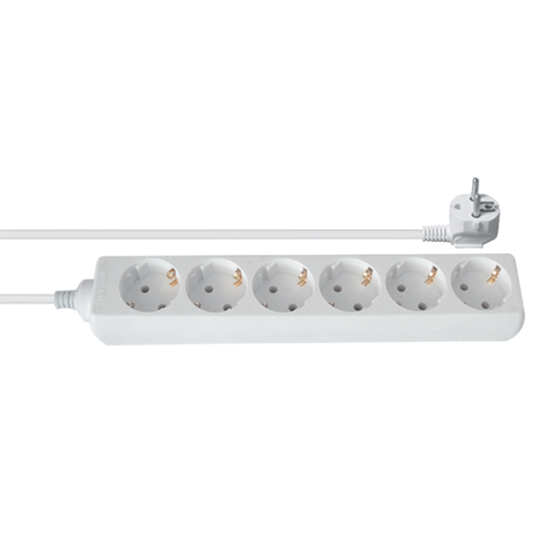 MULTIPLUG 6 HOLES H05VV- F 3G1.5mm2 3m