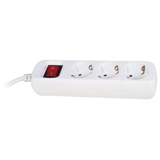 MULTIPLUG 3 HOLES H05VV- F 3G1.5mm2 3m WITH KEY