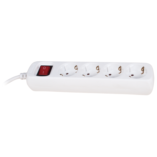 MULTIPLUG 4 HOLES H05VV- F 3G1.0mm2 1.5m WITH KEY