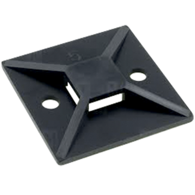 MT- 25 CABLE TIE MOUNTS ADHESIVE BLACK