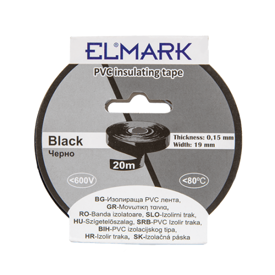 INSULATING TAPE 20mx19mm BLACK