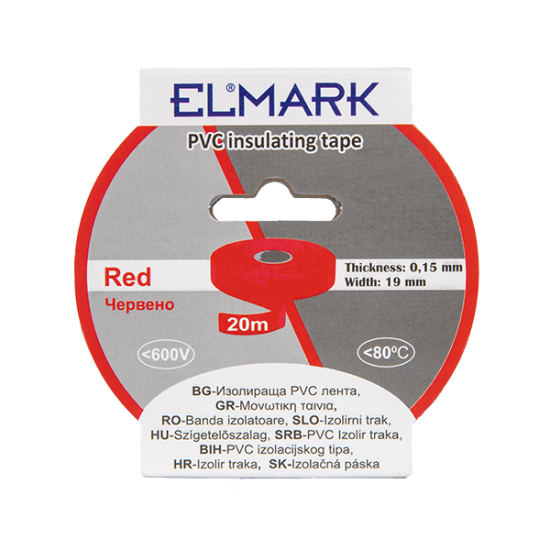 INSULATING TAPE 20mx19mm RED