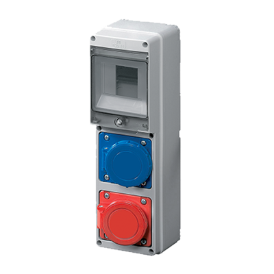 BOARD EC69021 WITH IND.SOCKETS 1*1P+N+E 16A+ 1*1P+N+E 32A IP44 BOARD EC69021 WITH IND.SOCKETS 1*1P+N+E 16A+ 1*1P+N+E 32A IP44