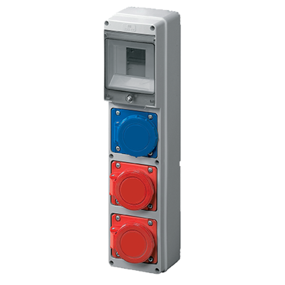 BOARD EC69022 WITH IND.SOCKETS 1*1P+N+E 16A+ 1*1P+N+E 32A+ 1*3P+N+E 16A IP67 BOARD EC69022 WITH IND.SOCKETS 1*1P+N+E 16A+ 1*1P+N+E 32A+ 1*3P+N+E 16A IP67