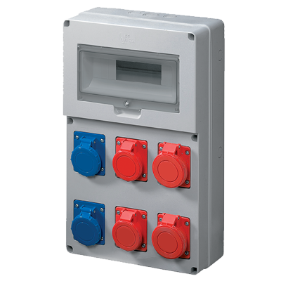 BOARD EC69025 WITH IND.SOCKETS SCHUKO TYPE 3*16А+ 2*1P+N+E 16A-+ 1*1P+N+E 32A IP44 BOARD EC69025 WITH IND.SOCKETS SCHUKO TYPE 3*16А+ 2*1P+N+E 16A-+ 1*1P+N+E 32A IP44