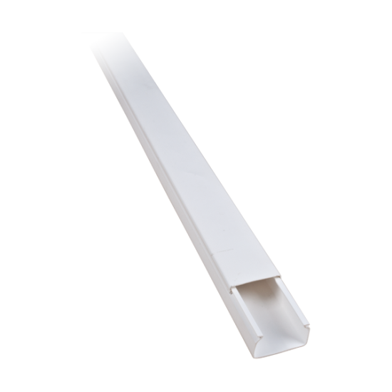 2m. 100x40 PLASTIC CABLE TRUNKING CT2 ECONOMIC