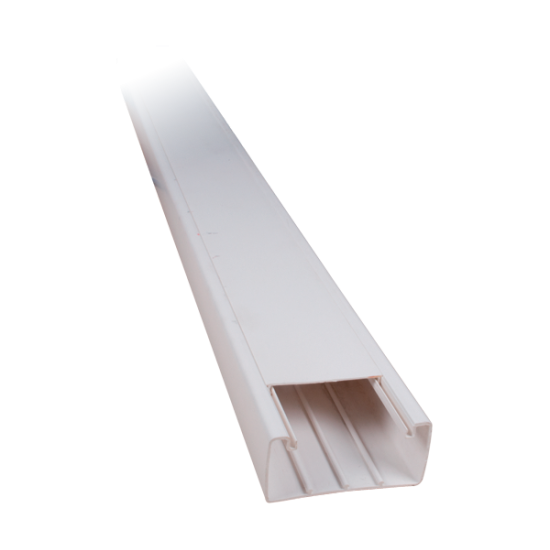 2m. 12x12 PLASTIC CABLE TRUNKING-SELF ADHESIVE CT2