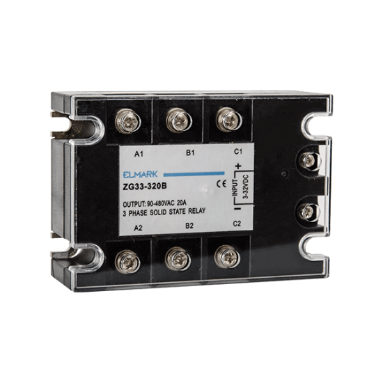 INDUSTRIAL SOLID STATE RELAY ZG33- 3- 10B 400VAC 10A 3P