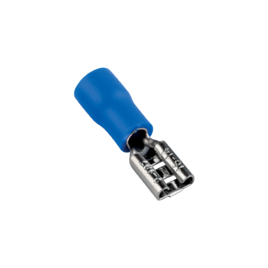 ISOLATED CABLE TERMINAL FDD FEMALE 2- 187 BLUE