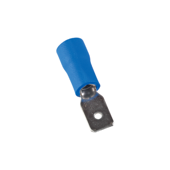 ISOLATED CABLE TERMINAL MDD MALE 2- 187 BLUE