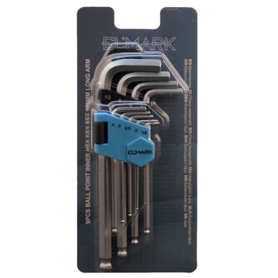 ΚΛΕΙΔΙΑ ALEN ΜΕ ΜΠΙΛΙΑ ΣΕΤ 9 ΤΕΜ. 170mm LONG ARM