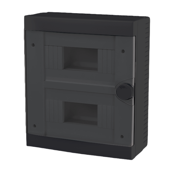 ΠΛΑΣΤΙΚΟΣ ΠΙΝΑΚΑΣ ΕΠΙΤΟΙΧΟΣ 16 ΘΕΣΕΩΝ (2X8), ΜΑΥΡΟΣ