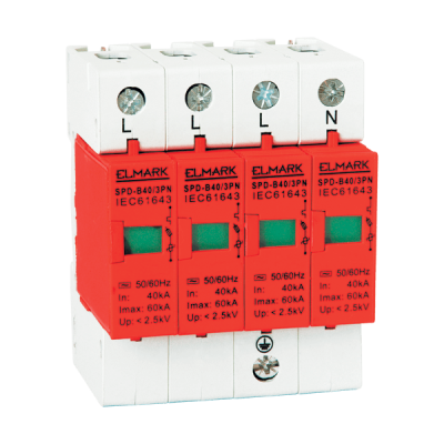 SURGE ARRESTER SPD- B40/3pN In 40kA SURGE ARRESTER SPD- B40/3pN In 40kA