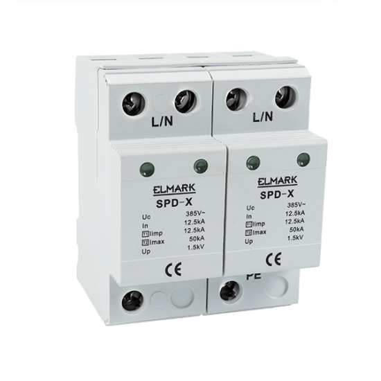 COMBINED SURGE ARRESTER TYPE 1+2- X/1P+N In 12,5kA