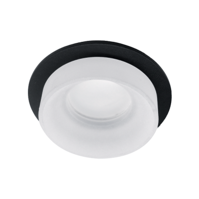 SA-045/1 SINGLE DOWNLIGHT ROUND BLACK/WHITE