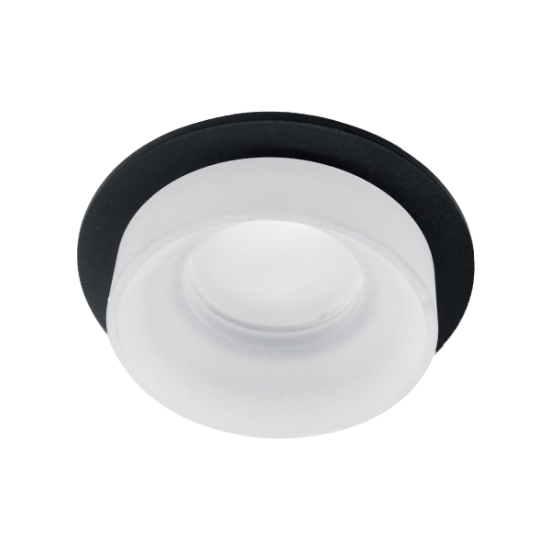 SA-045/1 SINGLE DOWNLIGHT ROUND BLACK/WHITE