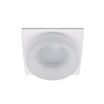 SA-045/1 SINGLE DOWNLIGHT SQUARE WHITE/WHITE