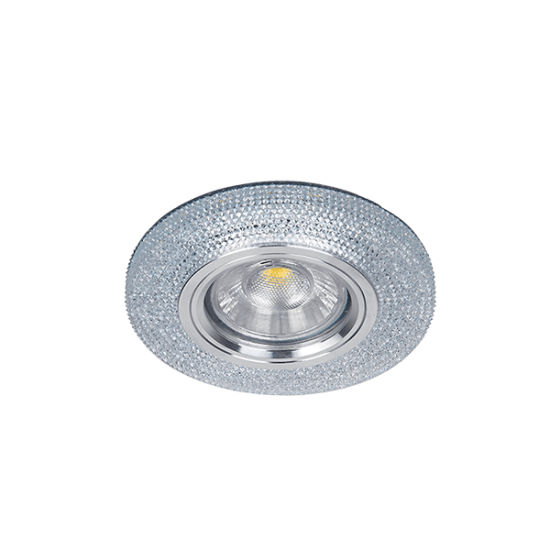 CRYSTAL SPOTLIGHT CR-772/CL + LED 3W/4000K ROUND CLEAR