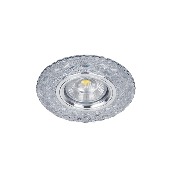 CRYSTAL SPOTLIGHT CR-774/CL + LED 3W/4000K ROUND CLEAR