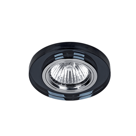 CRYSTAL SPOTLIGHT CR-777R/BK ROUND BLACK GLASS