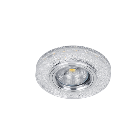 CRYSTAL SPOTLIGHT CR-771R/CL + LED 3W/4000K ROUND CLEAR