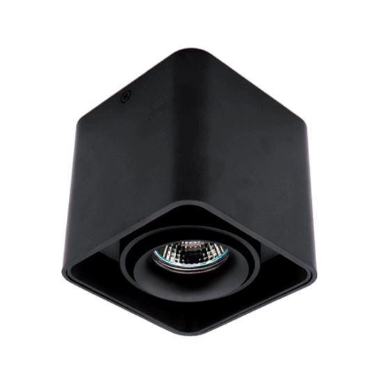 DL-044 SQUARE SINGLE DOWNLIGHT SURFACE BLACK