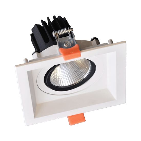 SQUARE LED SPOT LIGHT 15W 230V 3000K WH