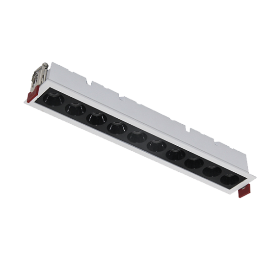 Χωνευτό Φωτιστικό Γραμμικό 10W 3000K, WH & BL