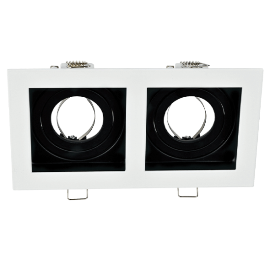 EL-110SQ2 SQ. ΣΠΟΤ ΧΩΝΕΥΤΟ GU10, WH & BL