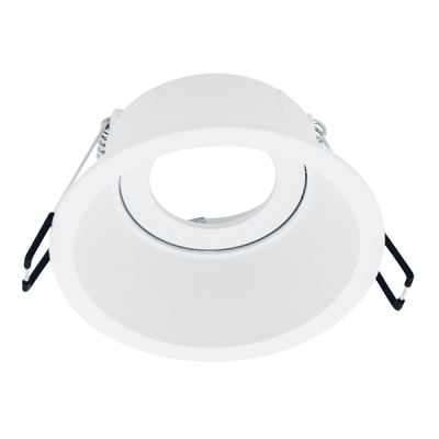 ΣΠΟΤ ΧΩΝΕΥΤΟ ΣΤΡΟΓΓΥΛΟ EL-259RD GU10, ΛΕΥΚΟ