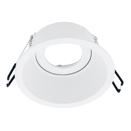 ΣΠΟΤ ΧΩΝΕΥΤΟ ΣΤΡΟΓΓΥΛΟ EL-259RD GU10, ΛΕΥΚΟ