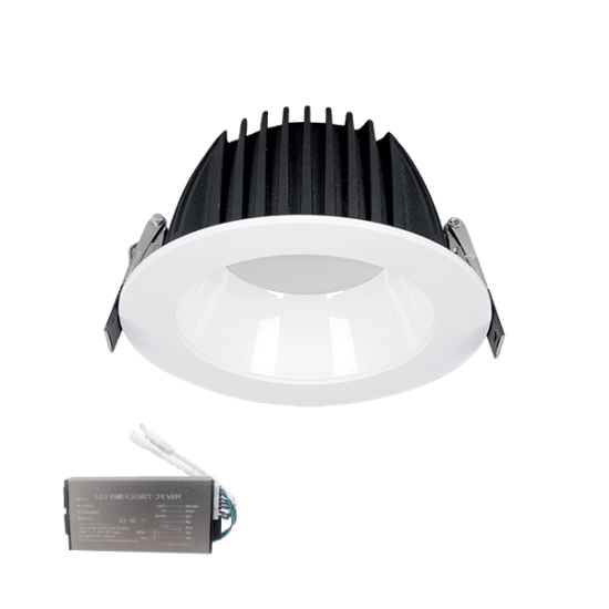 LED DOWNLIGHT SMD 15W 230V 3000K IP44 WHITE+ EM