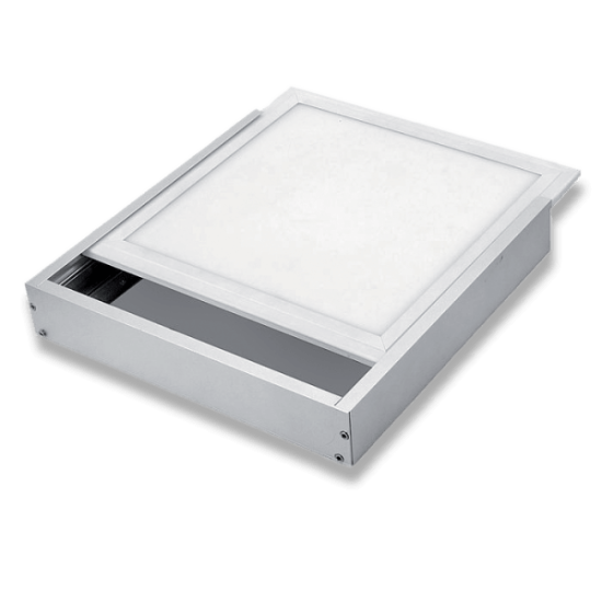 FRAME SURFACE MOUNT 595x595mm WHITE FOR LED PANEL WITH h 9-11mm