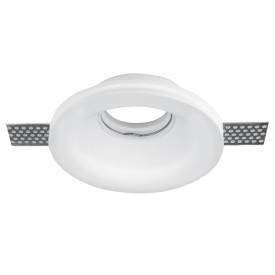 GYPSUM DOWNLIGHT ROUND RECESSED GU10 D100X40