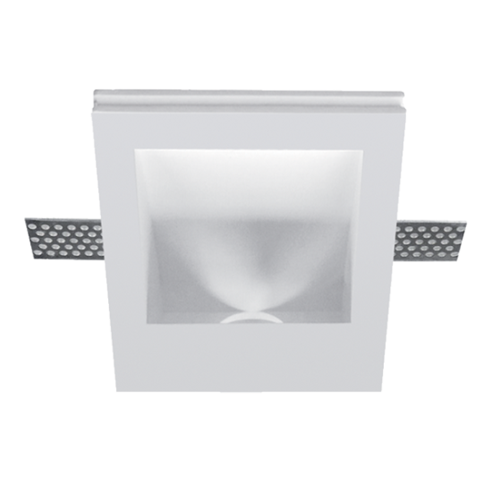 GYPSUM DOWNLIGHT SQUARE RECESSED + LED CREE 1W 4000K