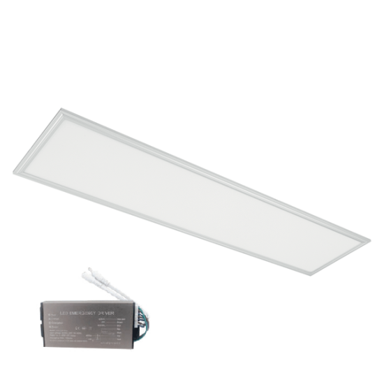 LED PANEL 48W 4000K 295x1195x30mm WHITE FRAME + EM 