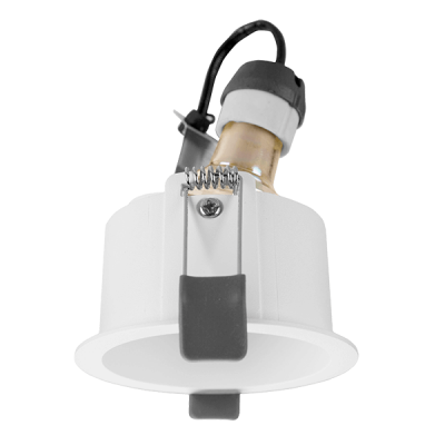 RECESSED ROUND DOWN LIGHT R6868 GU10, WHITE RECESSED ROUND DOWN LIGHT R6868 GU10, WHITE