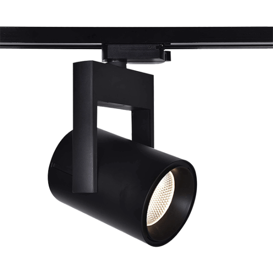 FTL25 FOUR LINE LED TRACK LIGHT 25W 6000K 38° BLACK