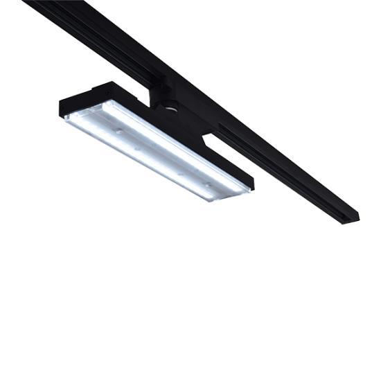 TRACK LIGHT B60 2-LINES 24W 60°CCT BLACK