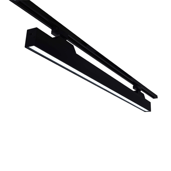 TRACK LIGHT T30 2-LINES 24W 30° CCT BLACK