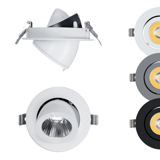 SKY TLOM180 LED TRACK LIGHT 20W 6400K 24° GREY