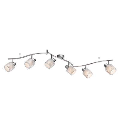 ABBY SPOT 6XE14 CHROME/ WHITE GLASS ABBY SPOT 6XE14 CHROME/ WHITE GLASS