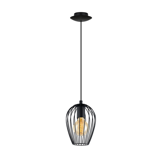 ADRIA PENDANT 1XE27 BLACK