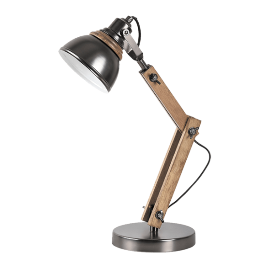 ALEGRA TABLE LAMP 1XE14 WOOD/BLACK