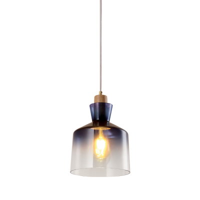ALMA PENDANT 1xE27 WOOD/BLUE ALMA PENDANT 1xE27 WOOD/BLUE